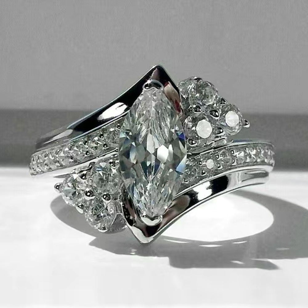 COPY - Women’s 925 Sterling Silver Marquise Ring Size 8